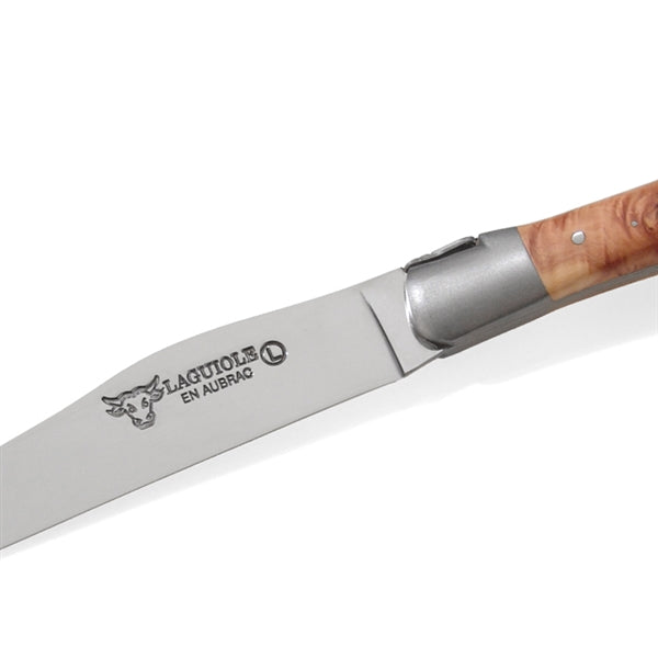 6-Piece Steak Knife Set with Juniper Wood Handles by Laguiole en