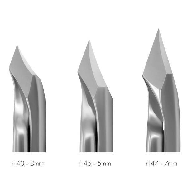 R143 - 3mm 1/4 Jaw Tower Point Cuticle Nippers FINOX