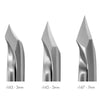 r143 - 3mm 1/4 Jaw Tower Point Cuticle Nippers FINOX® Surgical Stainless Steel Cuticle Remover