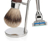 Deluxe Shaving Set with Palissandre d'Afrique Wood Handles by Erbe, Germany