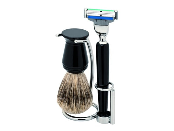Shaving Set with Pure Badger Brush by Erbe, Germany