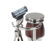 Luxury Shaving Set with Silvertip Badger Brush and Wedge Wood Handles by Erbe - Germany