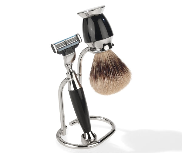 Luxury Shaving Set with Best Badger Brush by Erbe, Germany