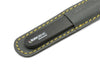 SUNgienic Genuine Patented Czech Crystal Glass Manicure Pedicure Nail File with Black Handle in Suede