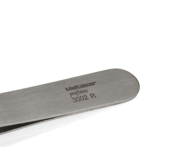 PROFINOX Stainless Steel Rounded Tweezers 9.5cm by Malteser, Germany