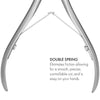 r173 - 3mm 1/4 Jaw Standard Cuticle Nippers FINOX® Surgical Stainless Steel Cuticle Remover