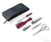 6 pcs Nickel Plated High Carbon Steel Manicure Set for Men by Erbe, Germany