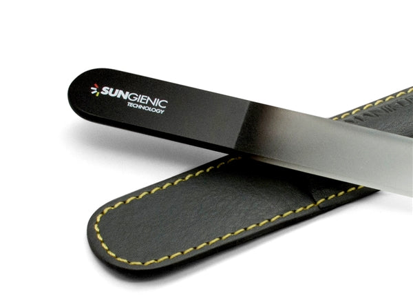 SUNgienic Genuine Patented Czech Crystal Glass XL Pedicure Nail File and Foot Rasp in Suede