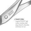 GERMANIKURE 8pcs Set FINOX® Surgical Stainless Steel: Clippers, Cuticle Nippers, Scissors, Tweezers, Nails File Implements