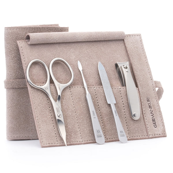 GERMANIKURE - Manicure Set in Suede Case - 4pc - FINOX® Stainless