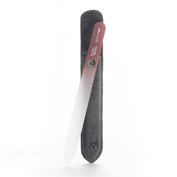 'DEAR MOM: I LOVE YOU' Genuine Czech Crystal Glass Nail File in Suede