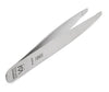 d404 - Diabetic Safety Eyebrow Tweezers FINOX® Surgical Steel Rounded Hair Remover by GERmanikure