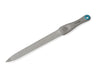 The Ring Lock System® Stainless Steel Double-Sided Medium/Fine 5.3 inch Sapphire Nail File by Premax®, Italy