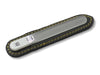Baby Genuine Czech Crystal Glass Nail File 9cm in Suede