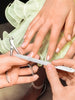 'WARRIOR NOT A WORRIER' Genuine Czech Crystal Glass Nail File in Suede