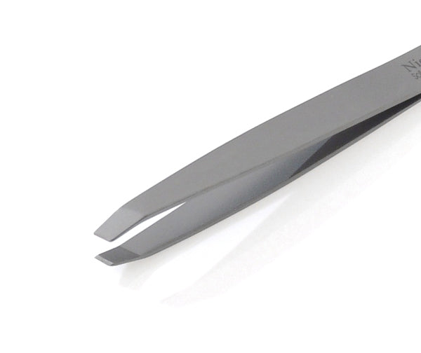 Professional TopInox® Stainless Steel Oblique Tweezers by Niegeloh, Germany